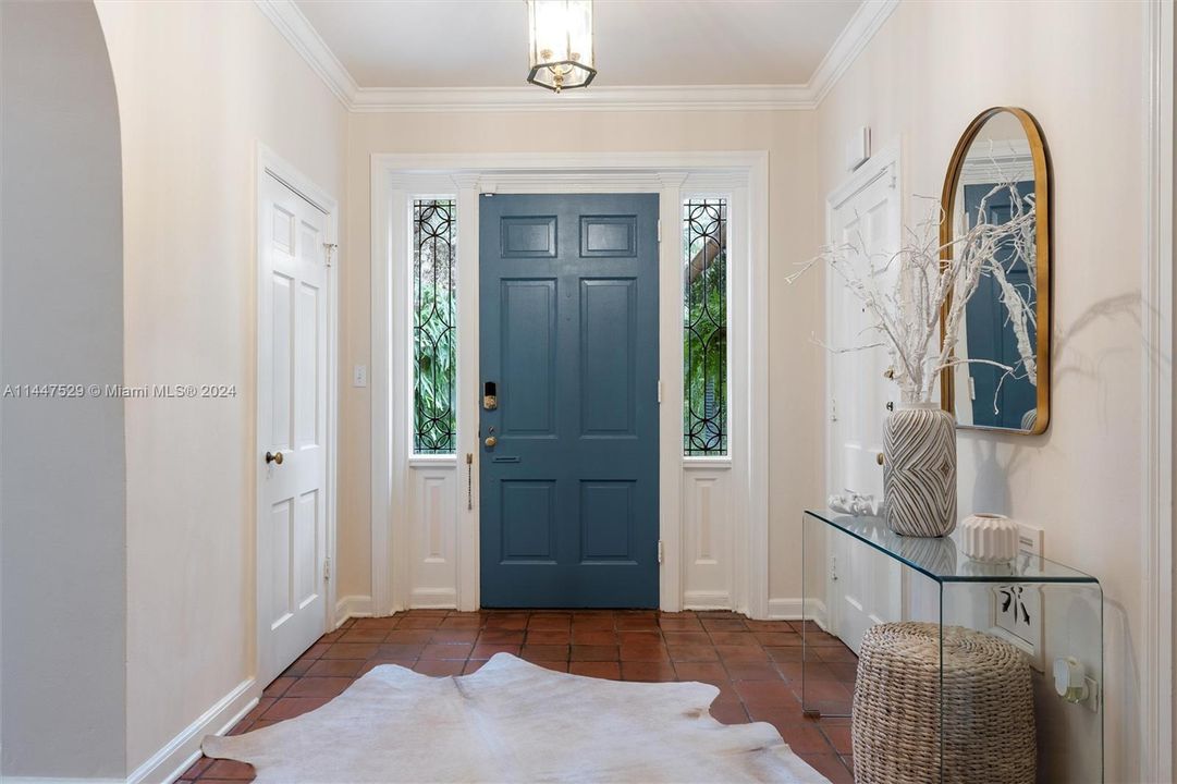 Front Foyer Entry also accesses 2-car garage