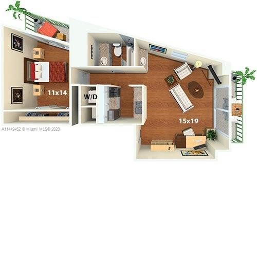 Recently Rented: $2,246 (1 beds, 1 baths, 827 Square Feet)