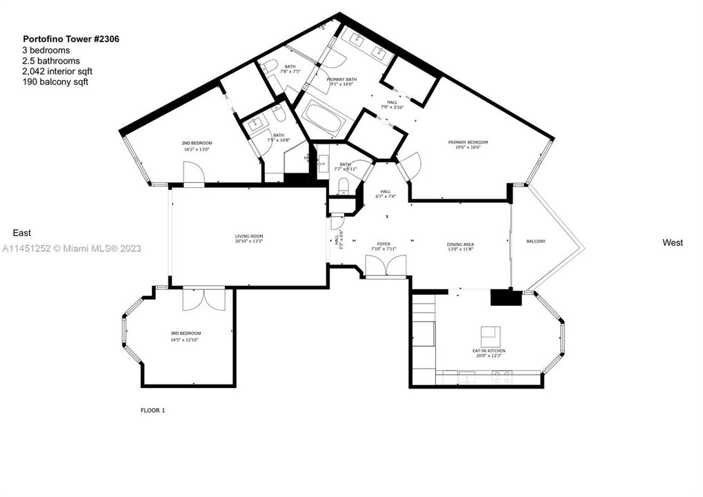 Recently Sold: $3,100,000 (3 beds, 2 baths, 2040 Square Feet)