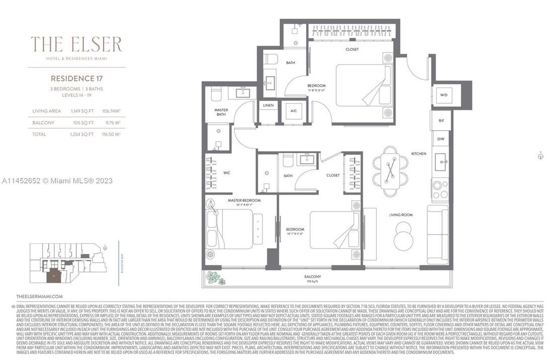 En Venta: $1,338,000 (3 camas, 3 baños, 1040 Pies cuadrados)