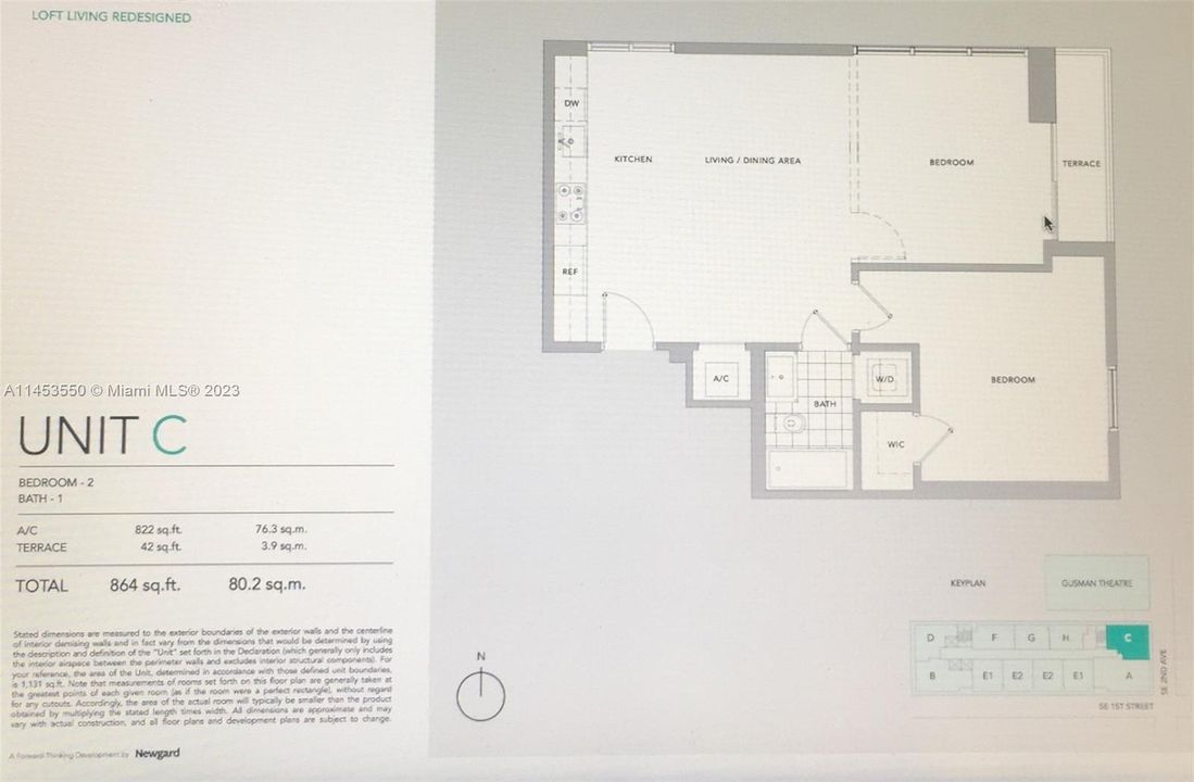 Recently Sold: $468,000 (2 beds, 1 baths, 736 Square Feet)