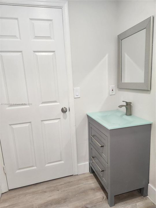 Pretty downstairs half bath