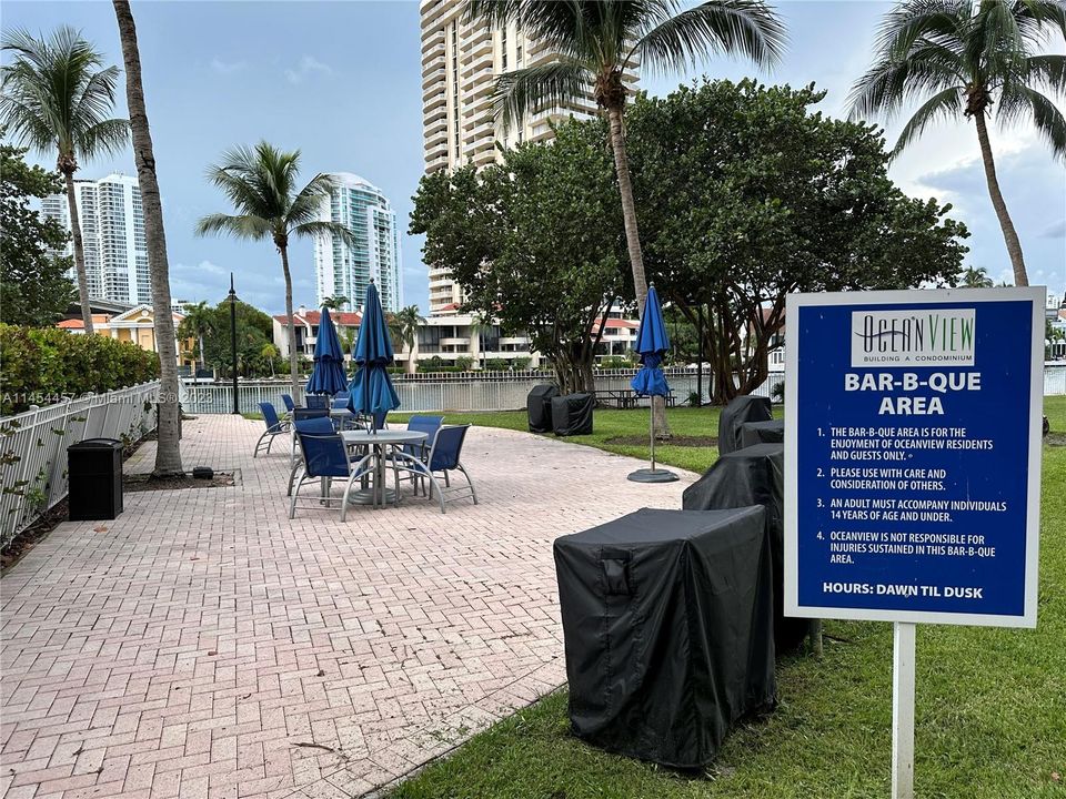 BBQ area for resident use