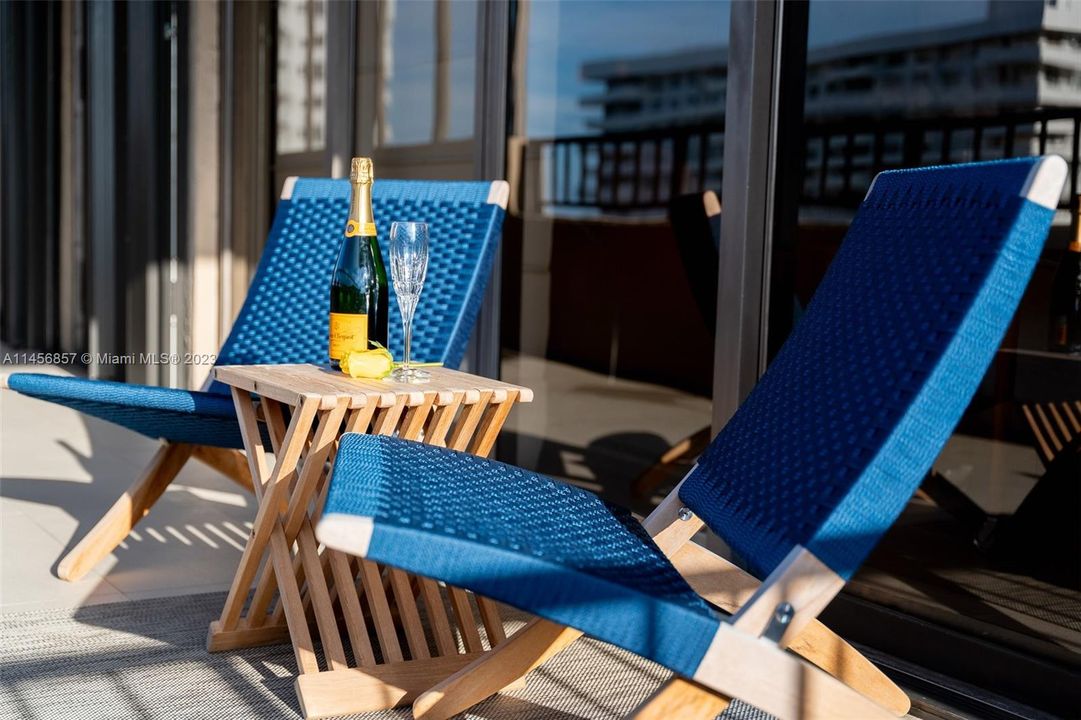 NorthEast Facing Balcony