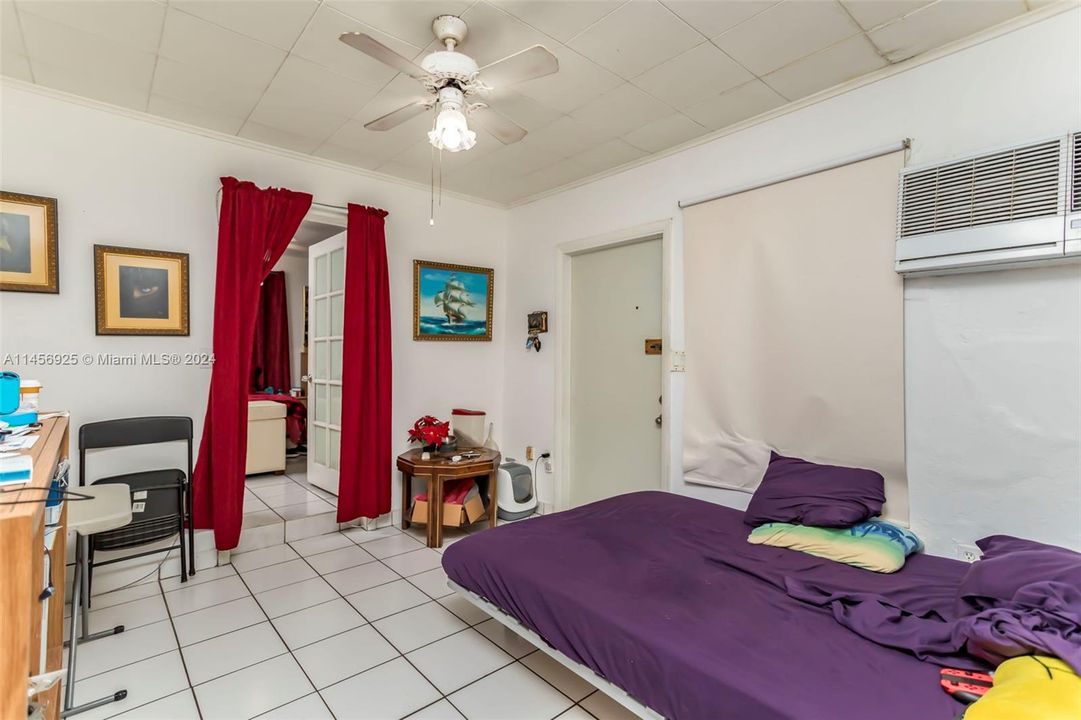 Detached unit bedroom