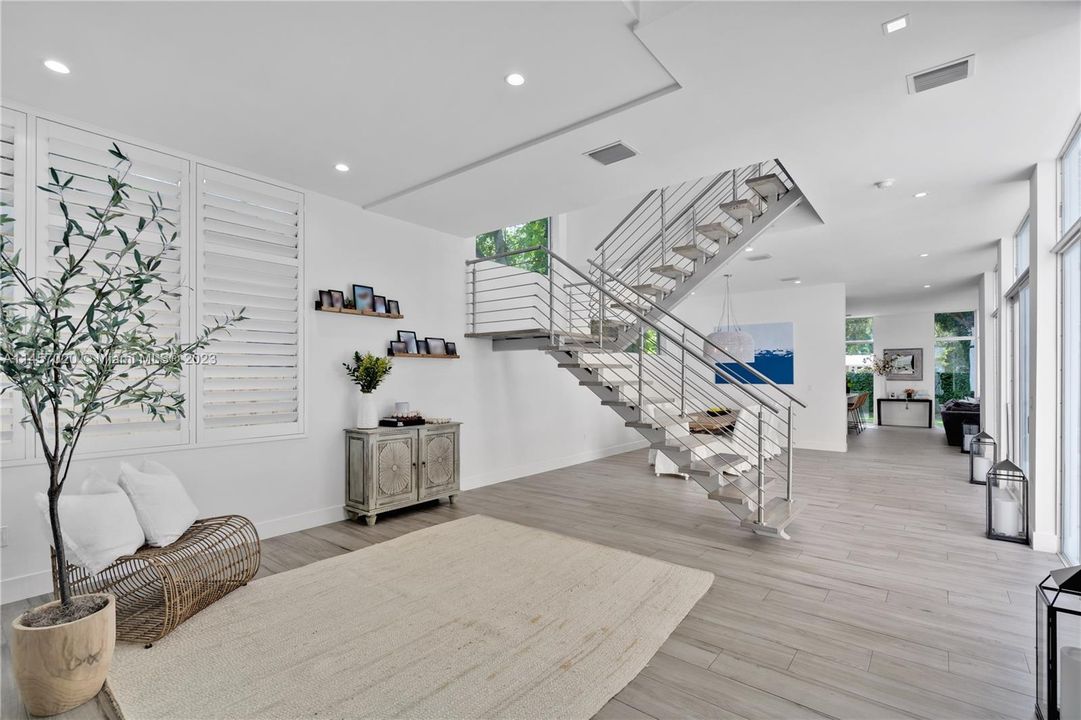 living room at the entrance of home