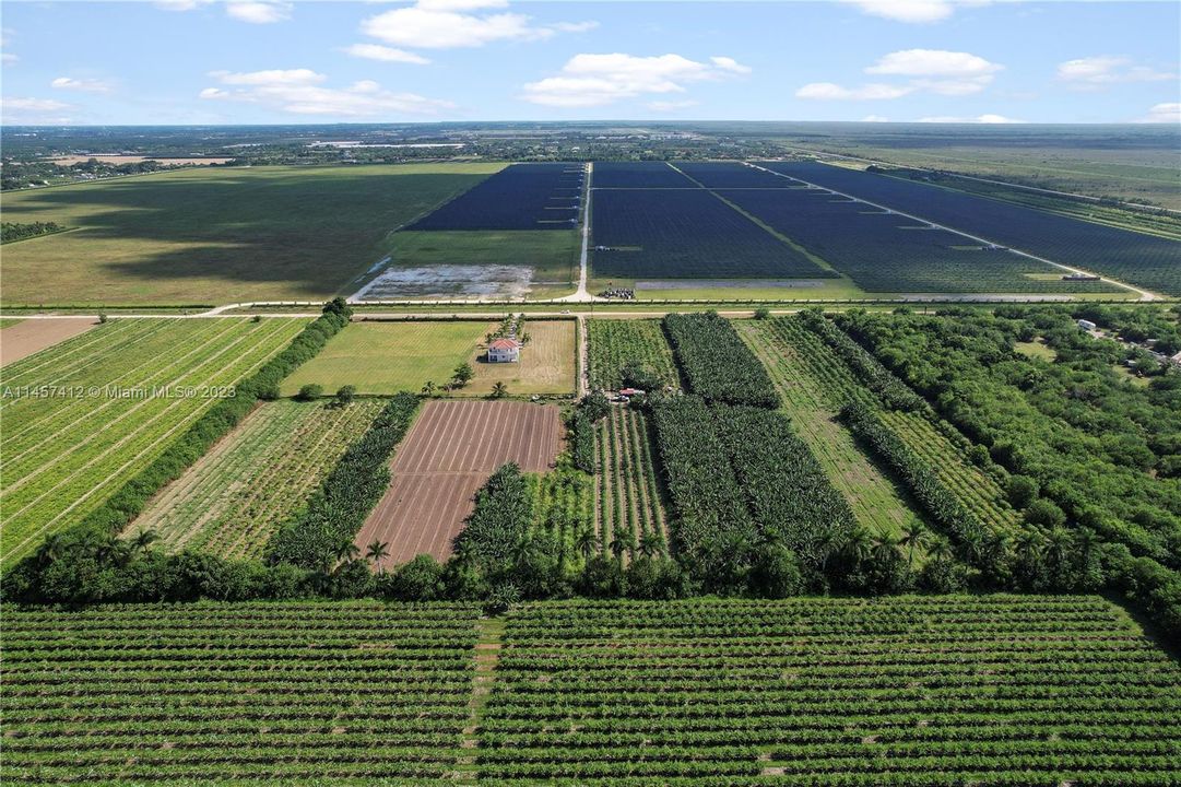BACK AERIAL VIEW OF THE 20 ACRES