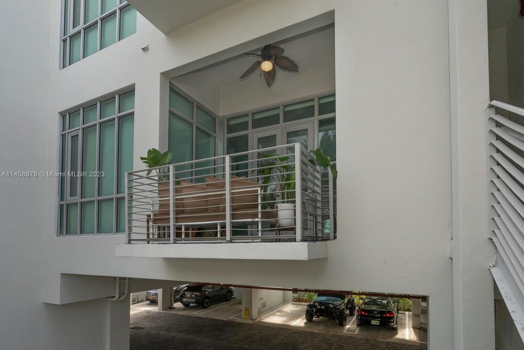exterior view of balcony