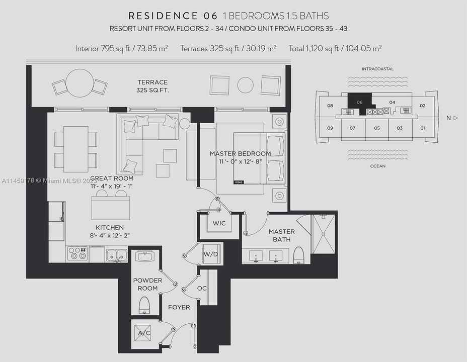 待售: $520,000 (1 贝兹, 1 浴室, 702 平方英尺)