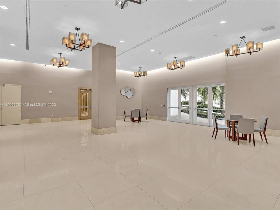 large social room for private events