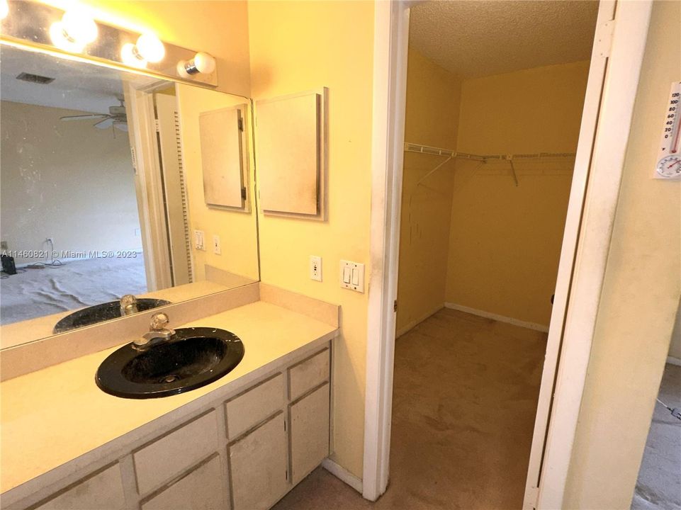 EN SUITE VANITY AND WALK IN CLOSET ENTRANCE