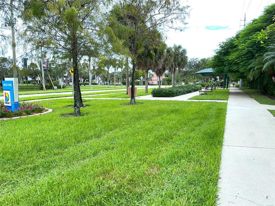ADJACENT PARK WITH EXERCISE/FITNESS STATIONS PARK BENCHES