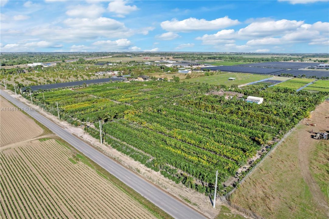 the parcel on far right with buildings