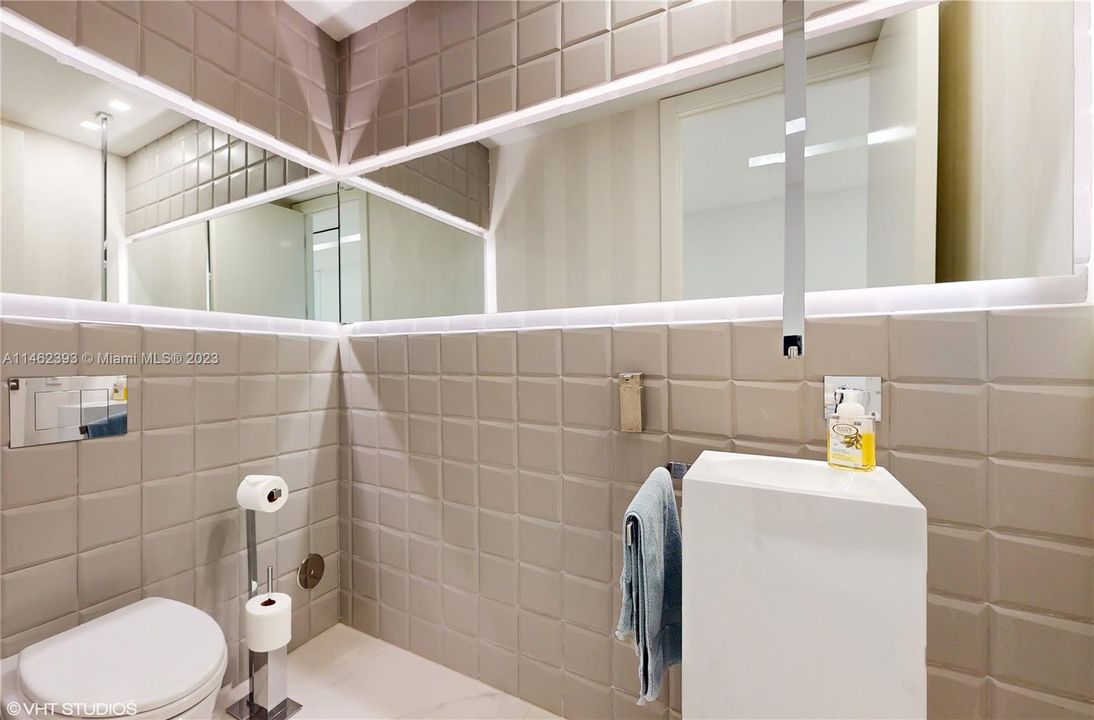 Powder Room of foyer