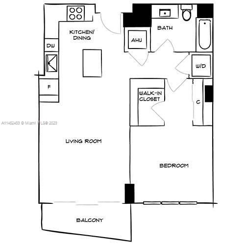 Недавно арендовано: $3,360 (1 спален, 1 ванн, 821 Квадратных фут)