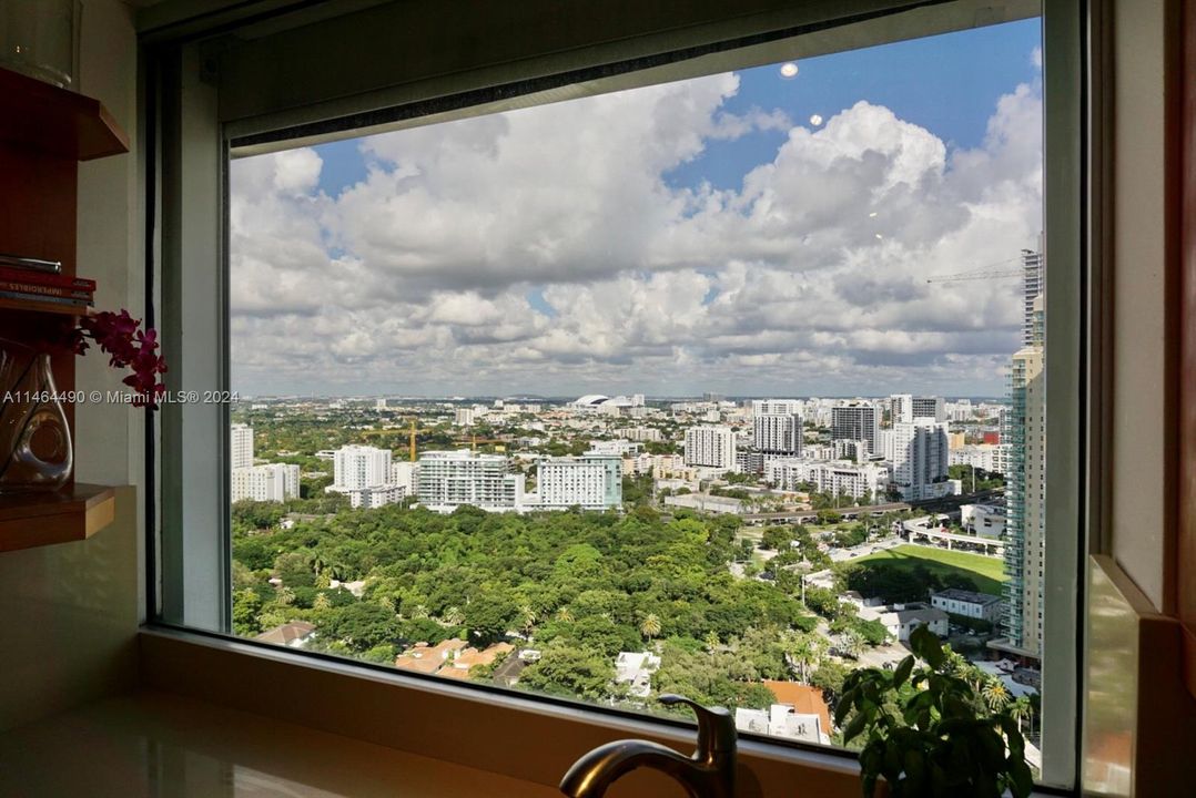 Great views from kitchen