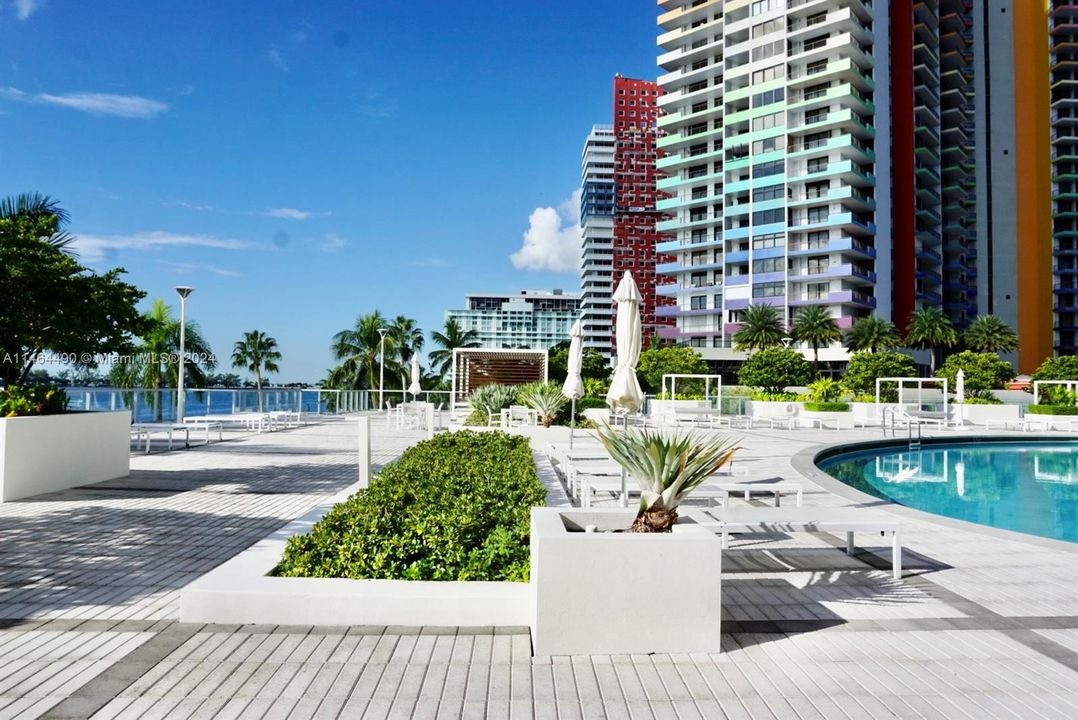 Welcoming pool area