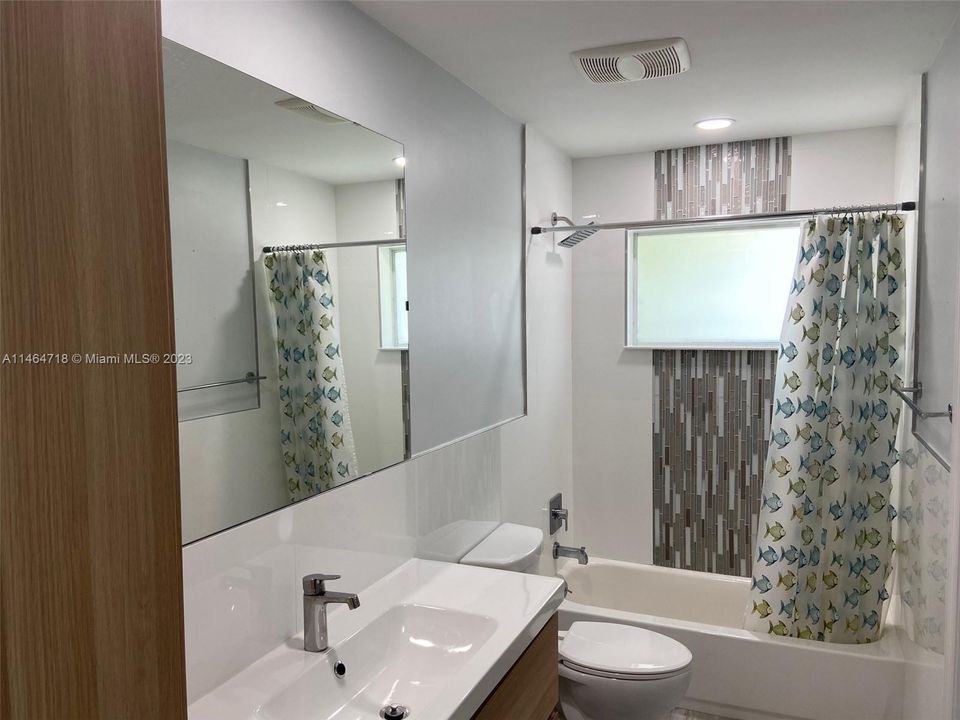 2nd Bathroom with tub and shower