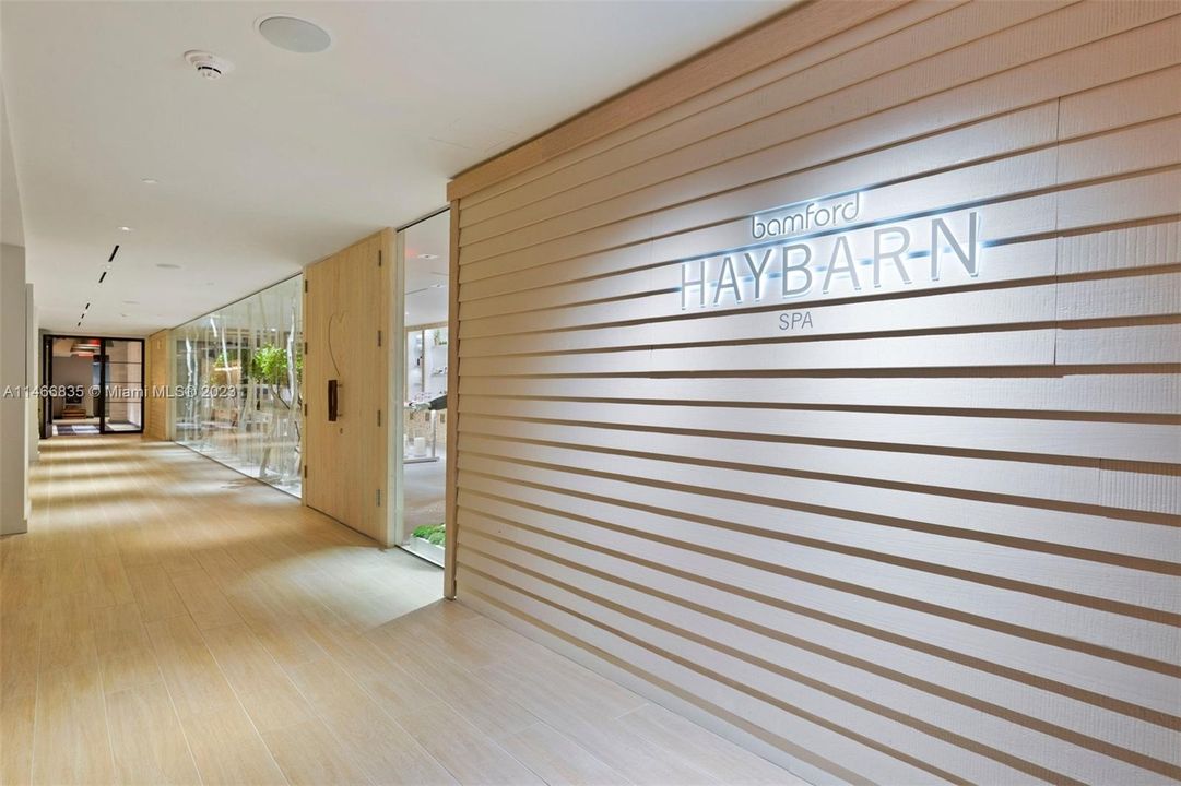 Bamford Spa in the building