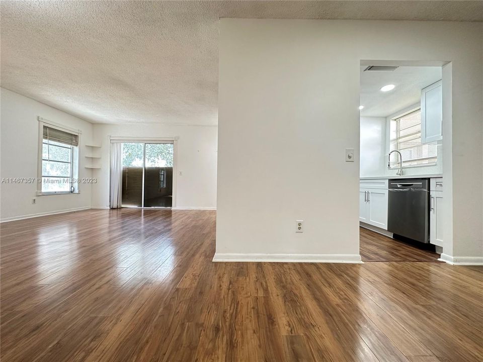 Living & Dining Room & Kitchen