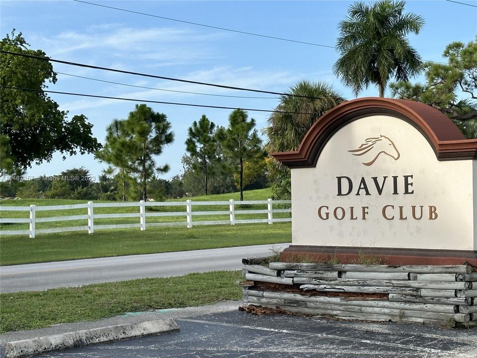 Adjacent to Davie Golf Club