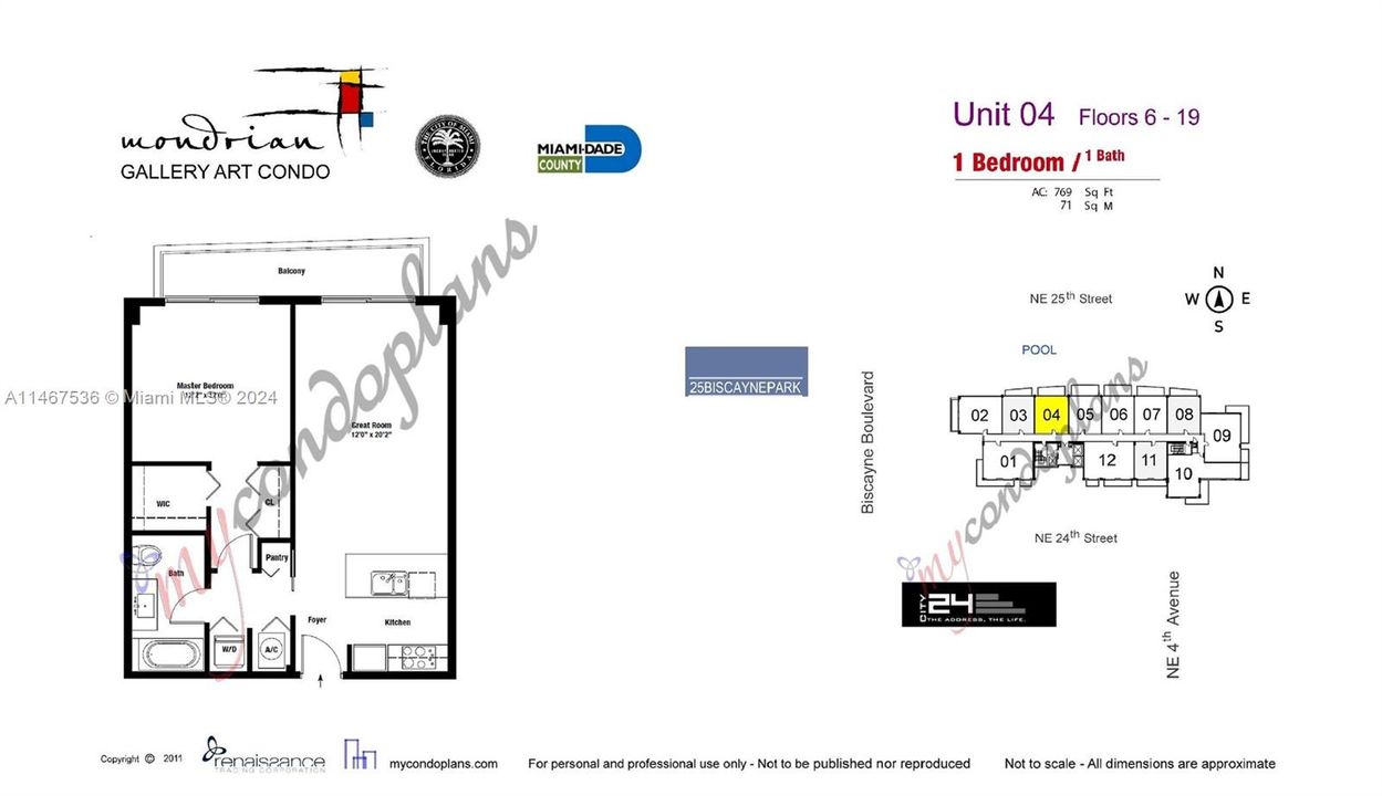 Recently Sold: $390,000 (1 beds, 1 baths, 722 Square Feet)