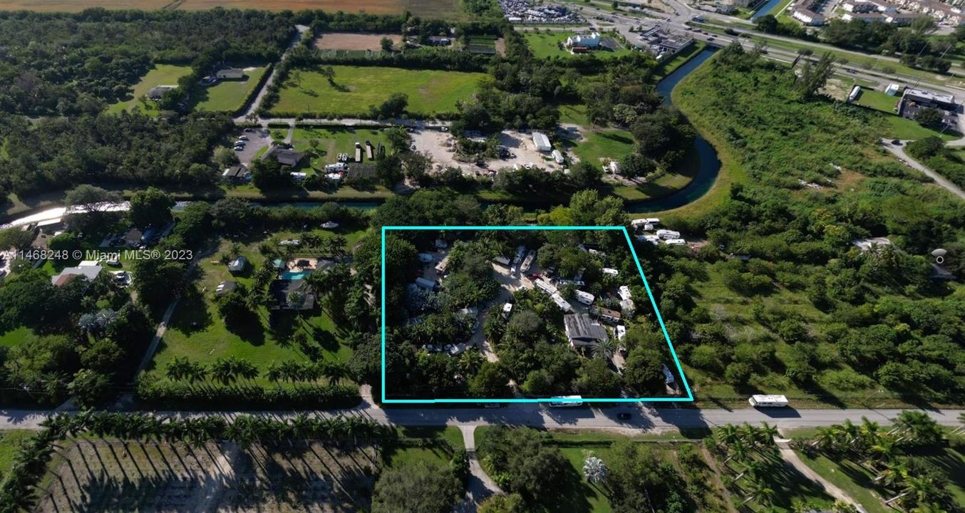 2.3 Acres with canal frontage