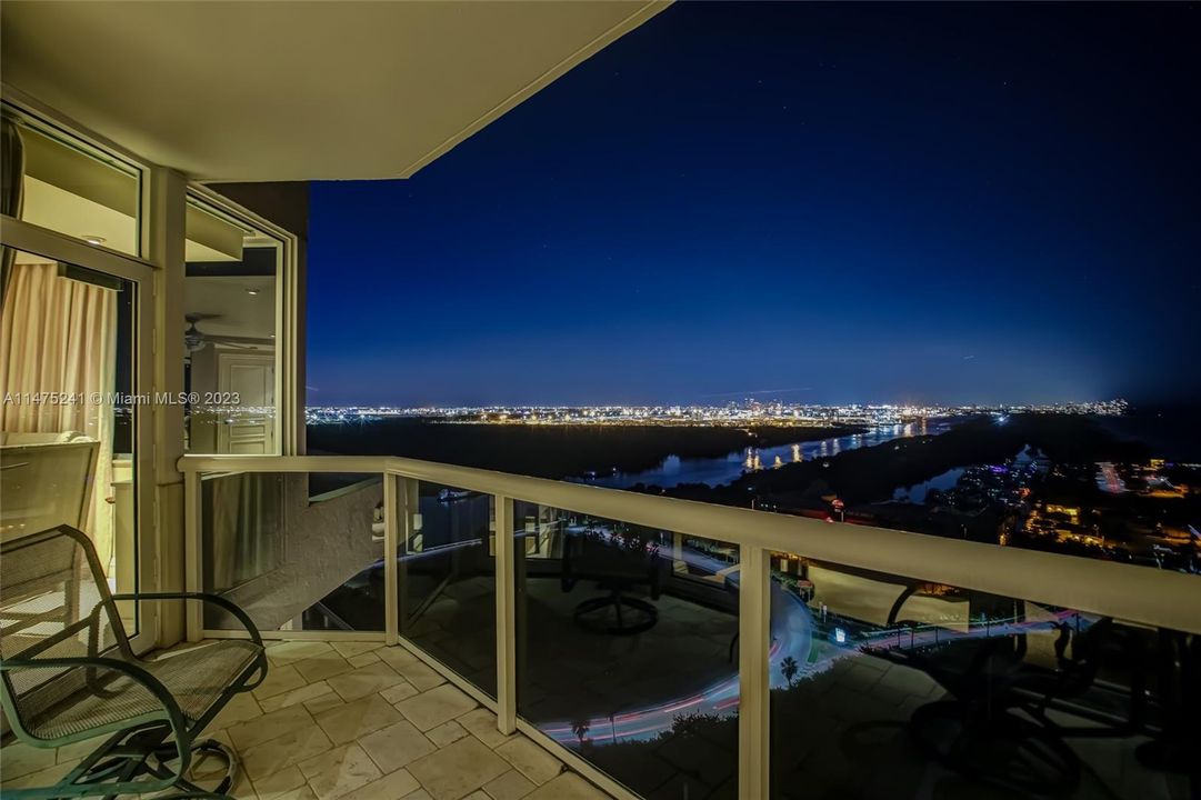 2nd & 3rd Bedrooms Balcony Dusk View