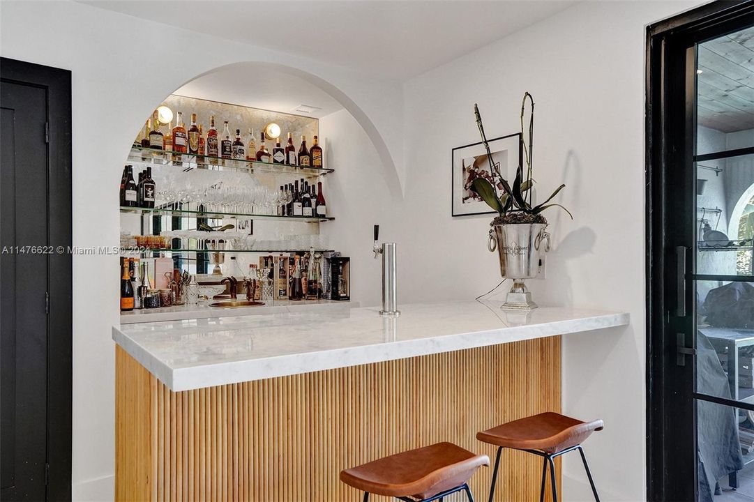 Wet bar for your cool vibes entertaining desires!