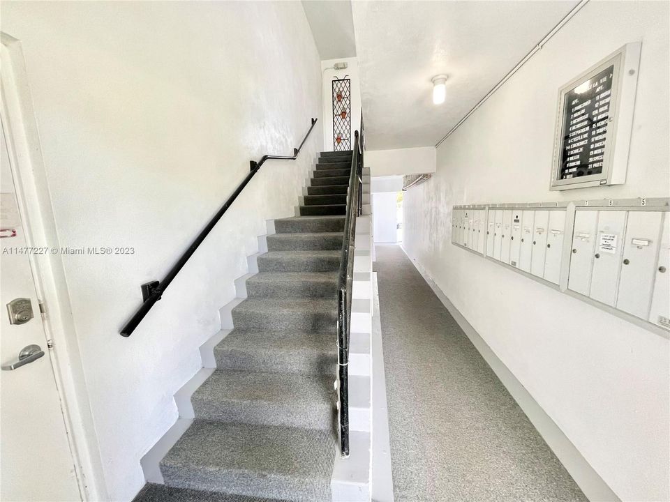 Stairs to 2nd floor