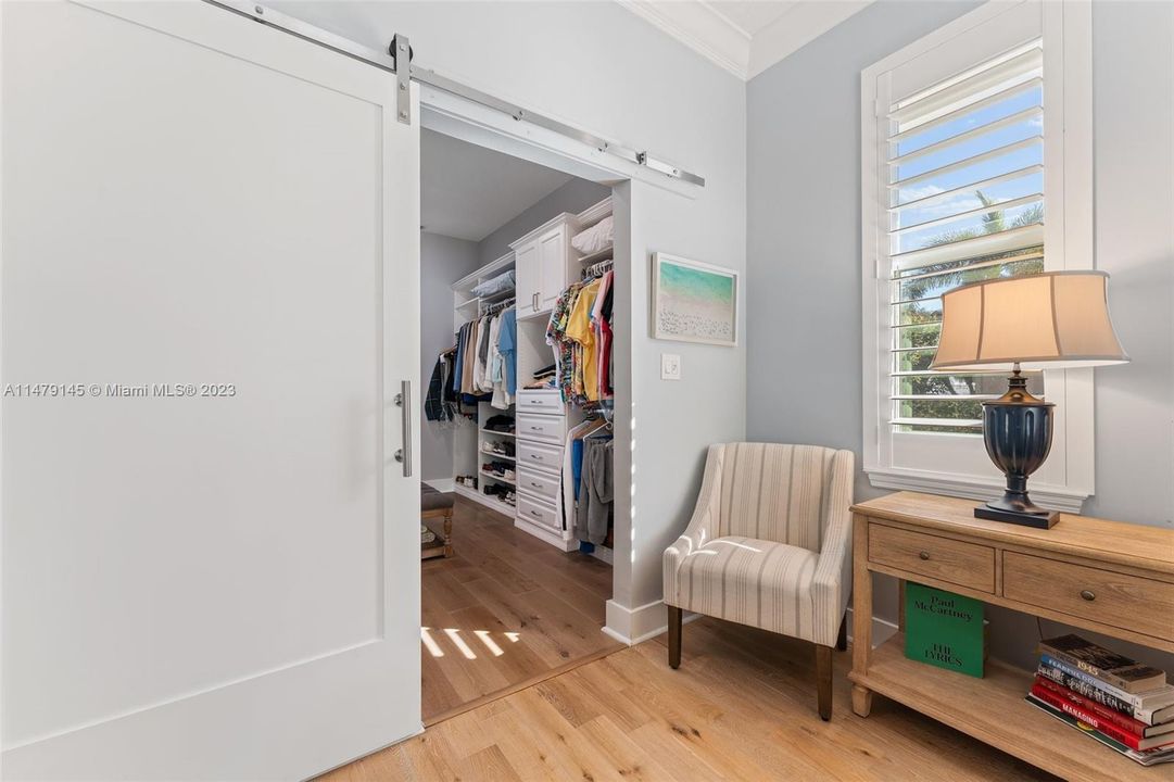 Barn Door Entry To Primary Closet