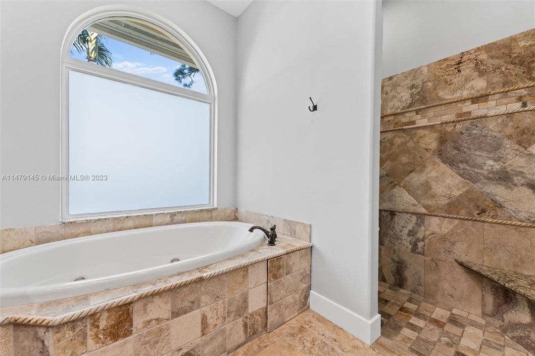 Primary Separate Tub & Shower