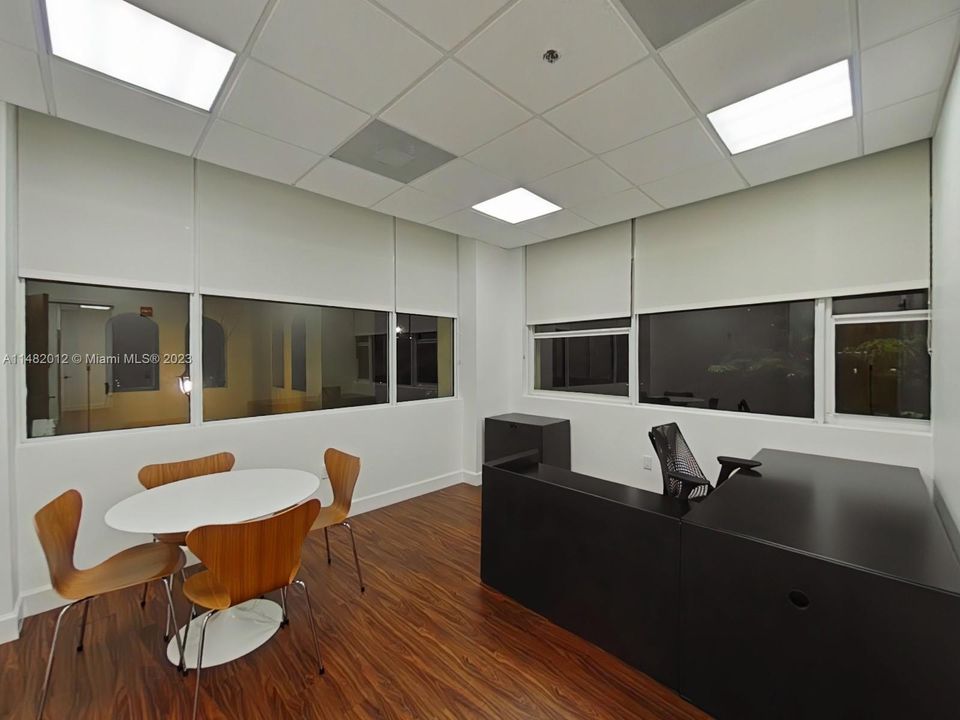 Executive Office with windows facing north and west