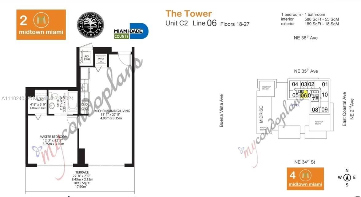 Recently Sold: $435,000 (1 beds, 1 baths, 588 Square Feet)