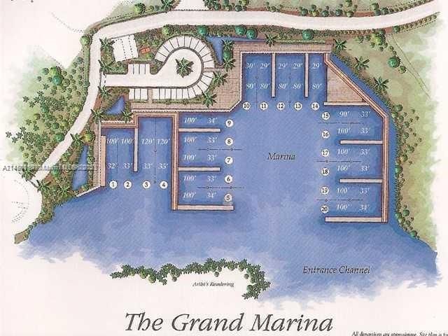 Grand Marina Boat Slip Map
