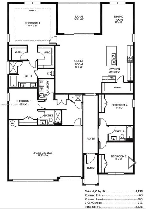 Недавно арендовано: $4,650 (4 спален, 3 ванн, 2533 Квадратных фут)