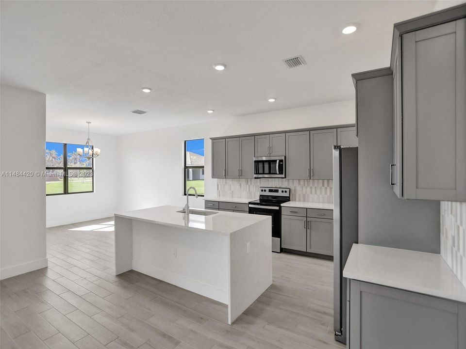 Gorgeous kitchen with separate dining area