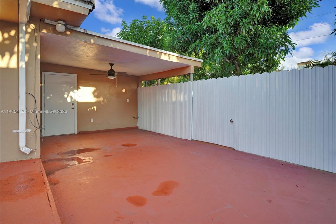 Patio and bonus room