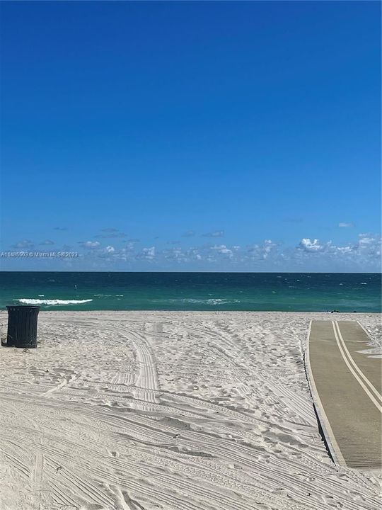 Right across from the ocean