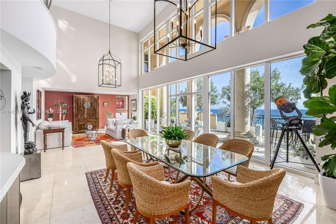 2 Story Dining Room with Ocean View!