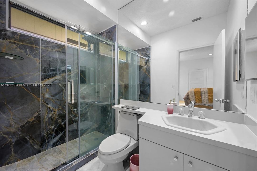 Take note of beautifully renovated shower