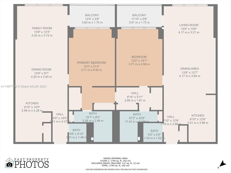 For Sale: $1,350,000 (2 beds, 2 baths, 1670 Square Feet)