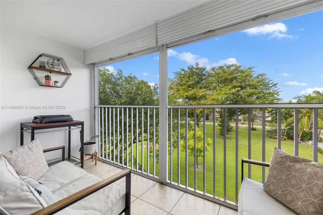 Balcony with Patio and Pool View