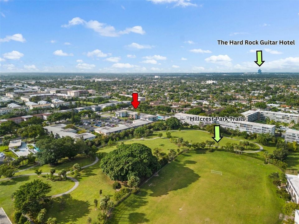 Aerial View of Park Trails