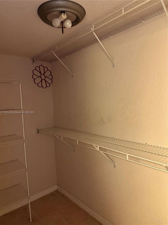 One of three closets in the bedroom!