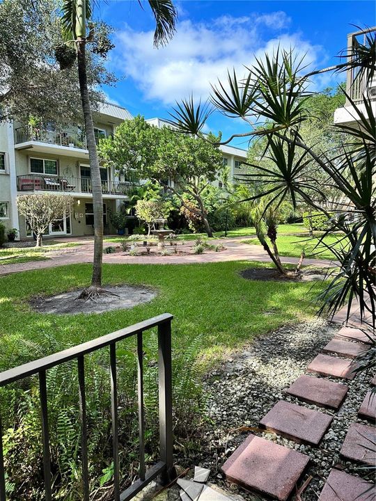 Patio with garden view