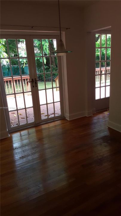 Dining room and outside deck