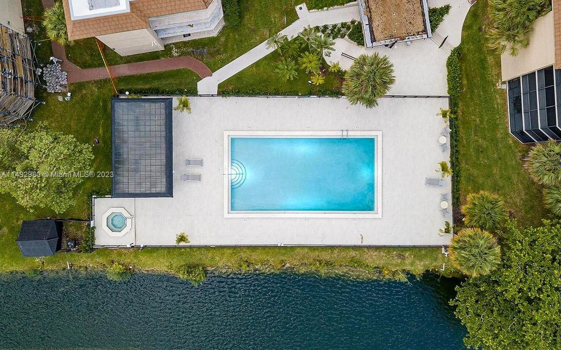 Aerial Pool View