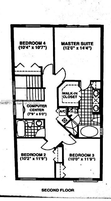 Original 4 bedroom plan