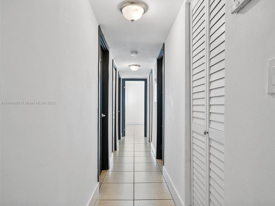 Hallway to 3 Additional Bedrooms